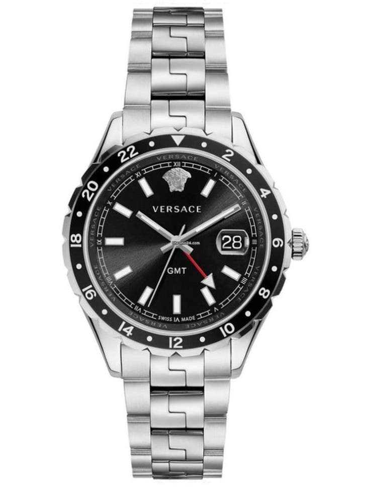 Versace V11100017 Hellenyium GMT heren horloge, Sieraden, Tassen en Uiterlijk, Horloges | Heren, Polshorloge, Nieuw, Overige merken