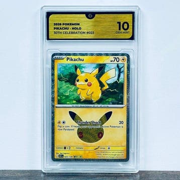 Pokémon Graded card - Pikachu 023 - 30th Anniversary –, Nieuw