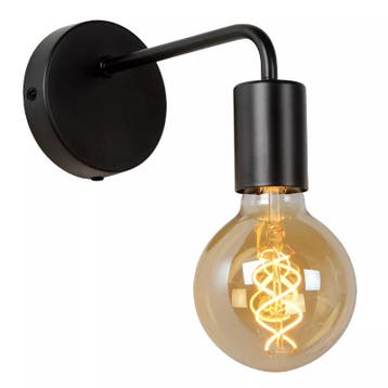 Zwarte wandlamp Scott, Huis en Inrichting, Lampen | Wandlampen, Ophalen of Verzenden, Nieuw, Metaal