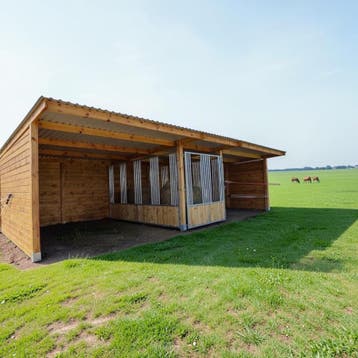 10x4m BUITENSTALLEN SCHUILSTAL PAARDENBOXEN voor paarden, Weidegang