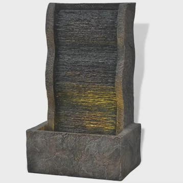 Stijlvolle Buitenfontein met Geïntegreerde Lamp - Polyresin, Tuin en Terras, Verzenden, Nieuw