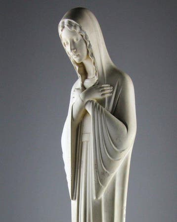 J. Dommisse - Beeld, Art Deco Immaculate Conception - 53 cm, Antiek en Kunst