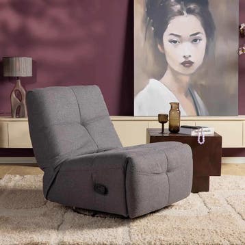 Relaxfauteuil Lazy | Dark Grey | Starfurn, Ophalen of Verzenden, Nieuw