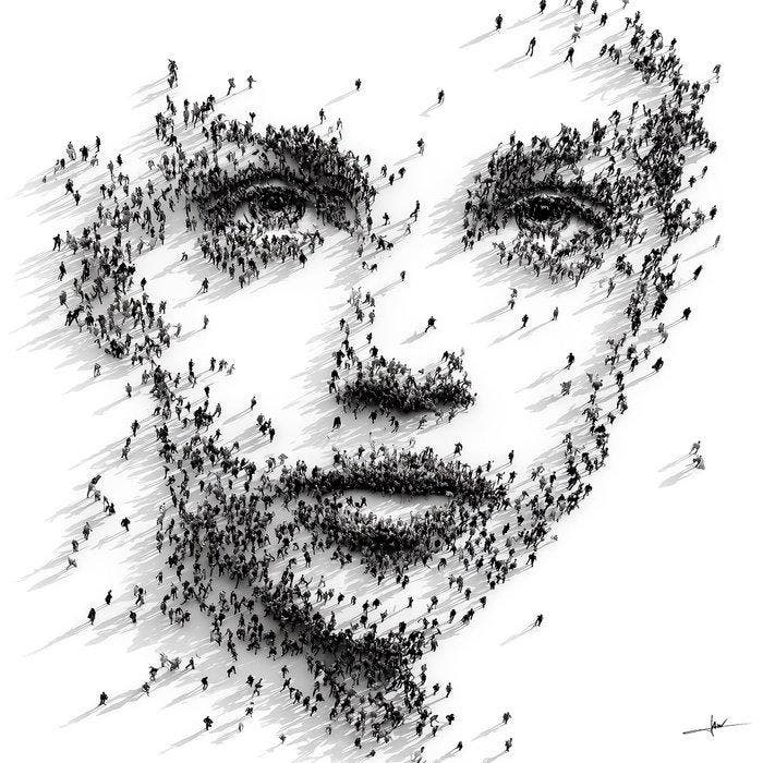 David Law - Community Face II, Antiek en Kunst, Kunst | Designobjecten