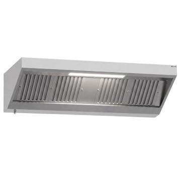 GGM Gastro | Wandafzuigkap RVS - 700mm diep - 2000mm - |, Witgoed en Apparatuur, Afzuigkappen, Wandschouwkap, Verzenden, Nieuw