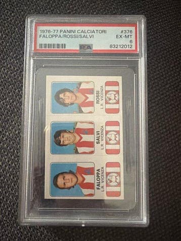 1976/77 Panini paolo Rossi - PSA 6 Graded sticker, Nieuw