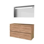 Basic-Line Economic 46 Badkamermeubelset - 120 x 46 cm -, Ophalen of Verzenden, Nieuw