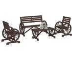 4-delige Tuin Loungeset – Staal en Tafel, Verzenden, Nieuw