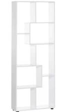 Witte Boekenkast met 8 Planken – Modern en Ruim Design, Huis en Inrichting, Kasten | Boekenkasten, Verzenden, Nieuw