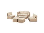 Veiling - Polyrotan Loungeset / Tuinset Salou - Crème, Tuin en Terras, Tuinsets en Loungesets, Nieuw