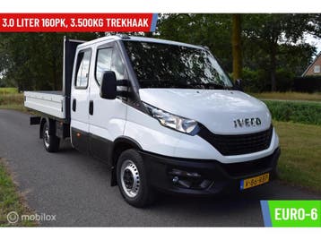 Zakelijke lease - Iveco Daily 35S16D 3.0 160PK EURO-6 |, Stof, Gebruikt, Traction-control, Wit
