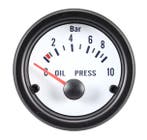 Performance Instrument Wit Oliedruk 0-10 bar 52mm, Ophalen of Verzenden, Nieuw