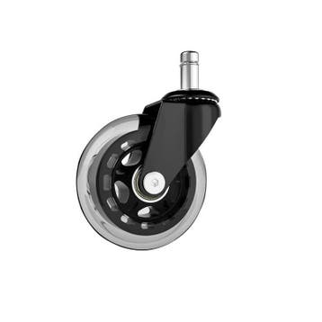 Wieltje voor bureaustoel - 75mm - Rubber - Per stuk, Ophalen of Verzenden, Nieuw in verpakking
