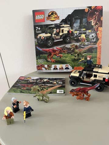 LEGO Jurassic World Pyroraptor amp Dilophosaurus tr 76951, Jurassic World, Verzenden, Lego, Zo goed als nieuw