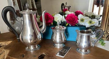 Christofle - Koffieservies - Modèle Malmaison - Verzilverd