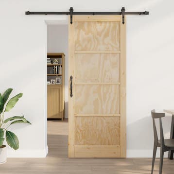 vidaXL Schuifdeur ORKDAL 86 x 211 cm Massief grenenhout, Verzenden, Nieuw