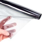 Doorzichtig zeil smoke 0,5mm 140cm breed, Ophalen of Verzenden, Nieuw, Zeil