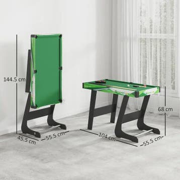 Opvouwbare Pooltafel 104x55.5x68 cm - Compleet met Keus, Bal, Verzenden, Nieuw