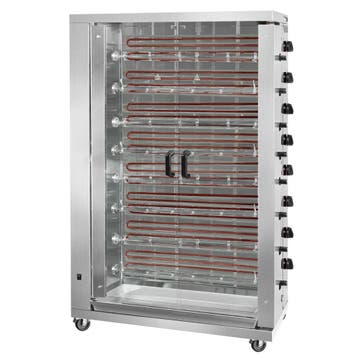 GGM Gastro | Elektrische kippengrill roterend - 38,4kW - 8 |, Verzenden, Nieuw in verpakking, Fornuis, Frituur en Grillen