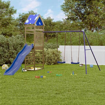 vidaXL Speelhuis geïmpregneerd grenenhout, Kinderen en Baby's, Verzenden, Nieuw