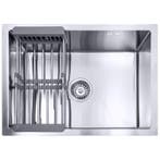 Spoelbak + Droogrek | Wasbak | Gootsteen | 59x44x20cm | RVS, Verzenden, Nieuw