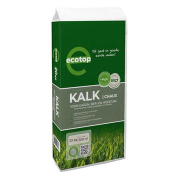 Gazonmest met kalk | Ecotop | 250 m² (Bio-label), Tuin en Terras, Verzenden, Nieuw