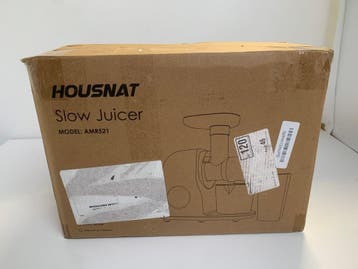 HOUSNAT AMR521 - Slowjuicer - Langzaam Persen - Zwart, Verzenden, Nieuw