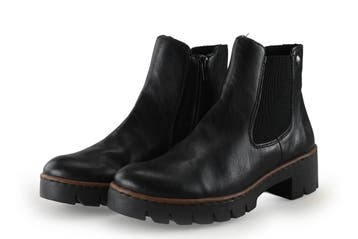Rieker Chelsea boots in maat 40 Zwart, Verzenden, Zwart, Overige typen, Zo goed als nieuw