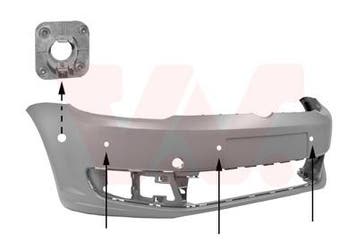 Bumper o.a: Volkswagen, Caddy Combi III (2KB, 2KJ) - T2), Ophalen of Verzenden, Nieuw, Volkswagen, Bumper