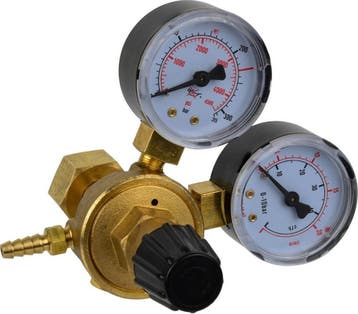 GEKO Argon/mix drukregelaar - 2 manometers - hoge capaciteit, Ophalen of Verzenden, Nieuw
