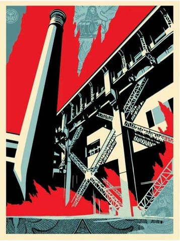 Shepard Fairey (OBEY) (1970) - Fossil factory