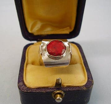 Zonder minimumprijs - Ring Zilver - 4.35ct. tw. Robijn -, Nieuw