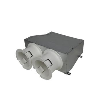 Verloop Click Fix 2xø75 - 55x220mm, Verzenden, Nieuw