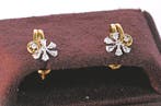 Oorbellen - 14 karaat Geel goud - 0.50ct. tw. Diamant, Nieuw