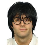 Pruik nerd met grote bril - Herenpruiken, Hobby en Vrije tijd, Feestartikelen, Verzenden, Nieuw