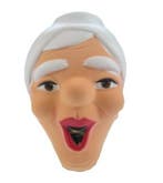 Sarah verkleed pop masker lachend 27 x 20 cm - Mensen mask.., Verzenden, Nieuw