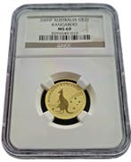 Gouden 1/4 oz 2009 Kangaroo MS69 NGC gecertificeerd, Postzegels en Munten, Munten | Oceanië, Verzenden, Losse munt, Goud