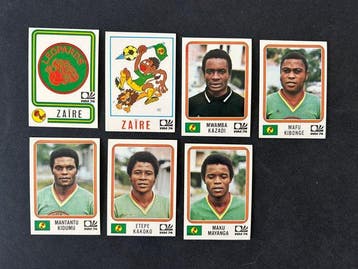 1974 Panini World Cup Munchen 74 Zaire - 7 Sticker - Near, Nieuw