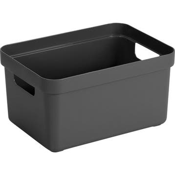 Opbergbox 13L - Antraciet, Huis en Inrichting, Woonaccessoires | Overige, Nieuw