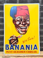 Emaille bord Banania petit déjeuner familial, Verzenden, Nieuw