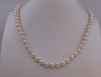 Halsketting ALGT-gecertificeerde Akoya-pearls - 6,5x6,9 mm, Nieuw