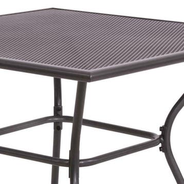 Tuintafel Nordic vierkant 90 x 90 cm gepoedercoat staal, Tuin en Terras, Tuinsets en Loungesets, Eettafel, Nieuw, Ophalen of Verzenden