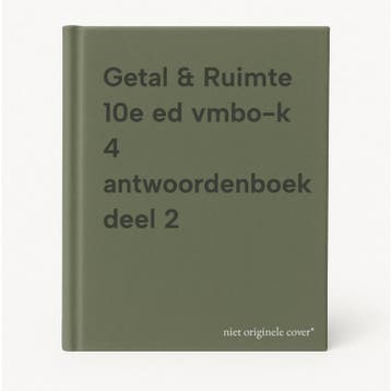 Getal & Ruimte 10e ed vmbo-k 4 antwoordenboek deel 2, Verzenden, Gelezen