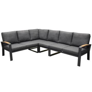 Costa Rica hoek loungeset 4 delig aluminium antraciet, Tuin en Terras, Ophalen of Verzenden, Nieuw, Aluminium