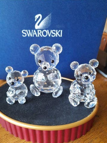 Swarovski - Beeldje - Beer groot middel en klein (3) -