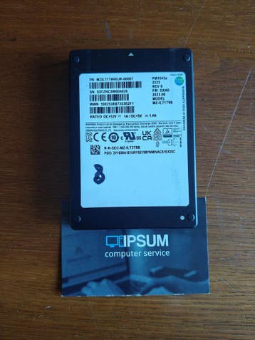 Samsung PM1643a 1,92tb SAS SSD, Computers en Software, Harde schijven, Ophalen of Verzenden, Refurbished, Samsung