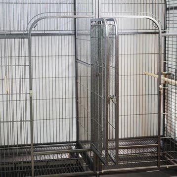 Papegaaienkooi Topmast Big Dubbel Antraciet – Grote Dubbe., Dieren en Toebehoren, Verzenden, Nieuw, Metaal, Vogelkooi