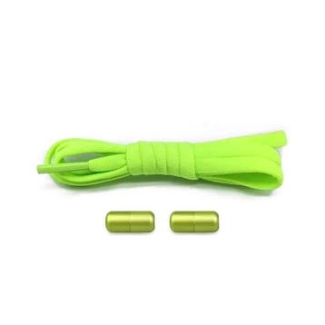 Elastische schoenveters - metalen sluiting - groen, Ophalen of Verzenden, Nieuw