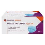 Diamond Medical medische mondkapjes 3-lgs type IIR - 50 stuk, Verzenden