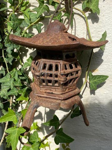 Lantaarn - gietijzer - Japanse lantaarn, Antiek en Kunst
